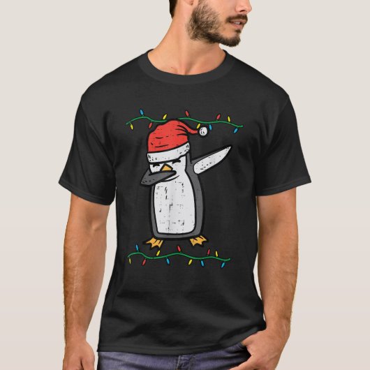 Dabbing Pinguin Dab Xmas Weihnachtskinder Jugend K T-Shirt (Vorderseite)