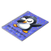 Dabbing Pinguin Notizblock (Linke Seite)