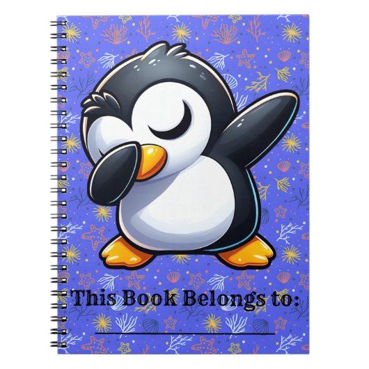 Dabbing Pinguin Notizblock (Vorderseite)