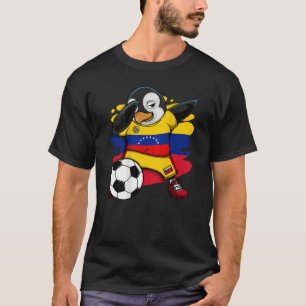 Dabbing Pinguin Venezuela Fußball Fans Jersey Foot T-Shirt