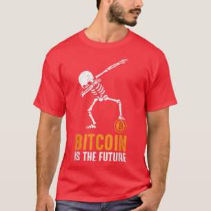 Dabbing Pirate Skeleton Bitcoin ist die Zukunft de T-Shirt