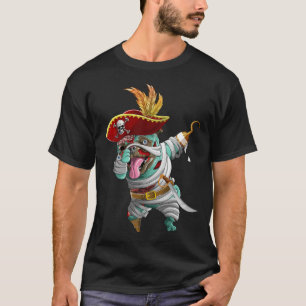 Dabbing Pirate Zombie Mummy Mops Niedlicher Hallow T-Shirt