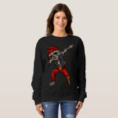 Dabbing-Piratenskelett 2 Sweatshirt (Vorne ganz)