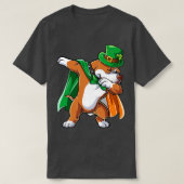 Dabbing Pitbul Irish Leprechaun St Patricks Day Fo T-Shirt (Design vorne)