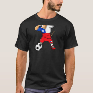 Dabbing Pitbull Chile Fußballtrikot Chilenischer F T-Shirt