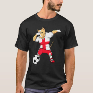 Dabbing Pitbull England Fußballfans Jersey Englisc T-Shirt