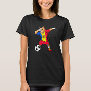 Dabbing Pitbull Moldawien Fußballfans Trikot Molda T-Shirt