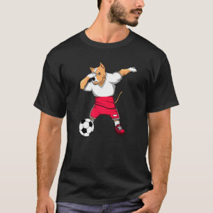 Dabbing Pitbull Polen Fußballfans Trikot Polnisch T-Shirt