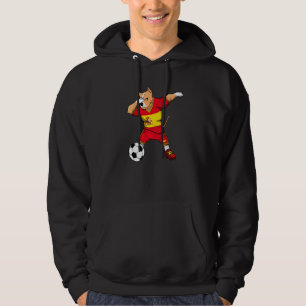 Dabbing Pitbull Spanien Fußballfans Trikot Spanisc Hoodie