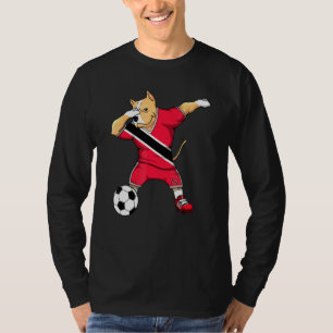 Dabbing Pitbull Trinidad und Tobago Fußballfans fü T-Shirt