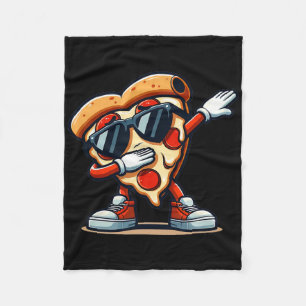 Dabbing Pizza Pizza Tancing Pizza Liebe Geburtstag Fleecedecke