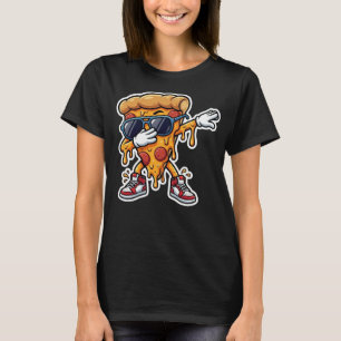 Dabbing Pizza Slice Lustiges Grafik T-Shirt für Pi