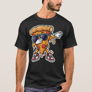 Dabbing Pizza Slice Lustiges Grafik T-Shirt für Pi