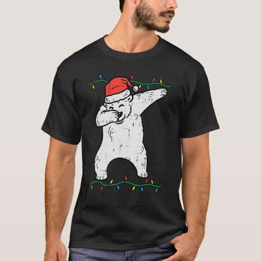 Dabbing Polar Bear Dab Xmas Christmas Boys Kids Gi T-Shirt (Vorderseite)