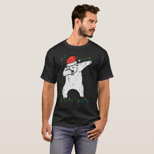 Dabbing Polar Bear Dab Xmas Christmas Boys Kids Gi T-Shirt (Vorne ganz)