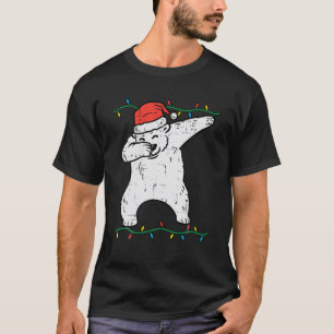 Dabbing Polar Bear Dab Xmas Pjs Christmas Boys Kid T-Shirt