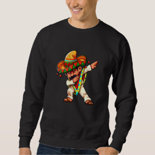 Dabbing Poncho Cinco De Mayo Mexican Sombrero Fest Sweatshirt