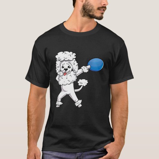 Dabbing Poodle Dog Dab Pet Besitzer Geschenk Niedl T-Shirt (Vorderseite)