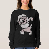 Dabbing Poodle Sweatshirt (Vorderseite)