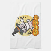 Dabbing-Pudel-Halloween Geschirrtuch (Vertikal)