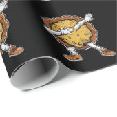 Dabbing Pumpkin Pie Erntedank Day Geschenkpapier (Rolleneckpunkt)