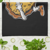 Dabbing Pumpkin Pie Erntedank Day Geschirrtuch (Gefaltet)