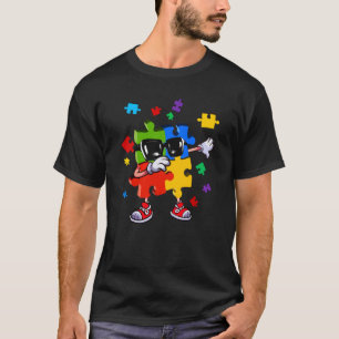 Dabbing-Puzzleteil Autismus-Bewusstsein Kinder Jun T-Shirt