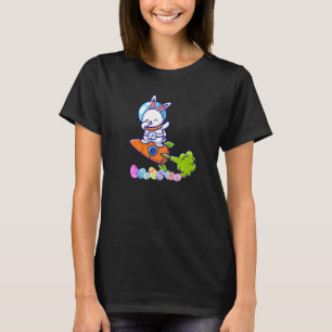 Dabbing Rabbit Astronaut Ostern Bunny Carrot Rocke T-Shirt