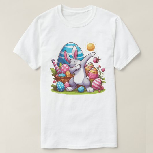 Dabbing Rabbit Bunny Easter Day Boys Girls Geschen T-Shirt (Design vorne)
