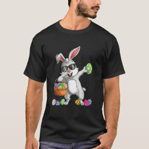 Dabbing Rabbit Easter Day Eggs Dab Boys Girls Kids T-Shirt