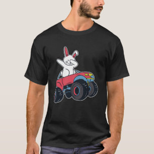 Dabbing Rabbit Truck Racer Niedlich Ostersonnenhau T-Shirt