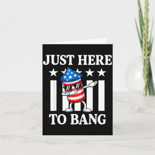 Dabbing-Rakete USA Sterne patriotisch 4. Juli Karte