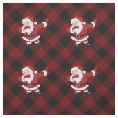 Dabbing Red Kariert Santa Claus | Fun Rustic Buffa Stoff (Muster)