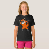 Dabbing Red Panda Niedlich Pet Animal Pandas Lover T-Shirt (Vorne ganz)