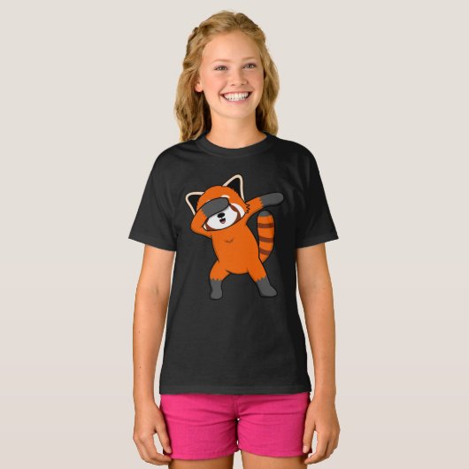 Dabbing Red Panda Niedlich Pet Animal Pandas Lover T-Shirt (Vorne ganz)