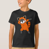 Dabbing Red Panda Niedlich Pet Animal Pandas Lover T-Shirt (Vorderseite)