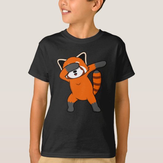 Dabbing Red Panda Niedlich Pet Animal Pandas Lover T-Shirt (Vorderseite)