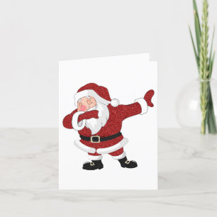 Dabbing Red Santa Claus   Fun Holiday XMAS Spaß Feiertagskarte