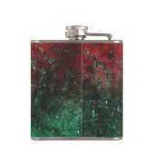 Dabbing Red Santa Claus | Fun Holiday XMAS Spaß Flachmann (Rückseite)