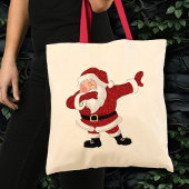 Dabbing Red Santa Claus | Fun Holiday XMAS Spaß Tragetasche