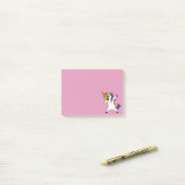 Dabbing Regenbogen Einhorn Cute Post-it Klebezettel (Auf Schreibtisch)