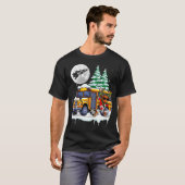 Dabbing Reindeer On School Bus Christmas Driver Lo T-Shirt (Vorne ganz)