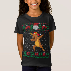 Dabbing Rentier, hässlicher Weihnachtssüßer Xmas T-Shirt