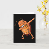 Dabbing Roach for Bug Lover Karte (Gelbe Blume)