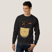 Dabbing Rottweile Cinco De Mayo Pocket Sweatshirt (Vorne ganz)