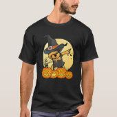 Dabbing Rottweiler Dab Dance Funny Hund Halloween T-Shirt (Vorderseite)