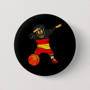Dabbing Rottweiler Deutschland Jersey Deutsche Ske Button