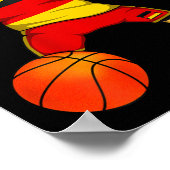 Dabbing Rottweiler Germany Jersey German Sketll Lo Poster (Ecke)