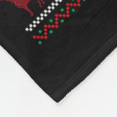 Dabbing Saint Bernard Dog Weihnachtsmannmütze Boys Fleecedecke (Ecke)