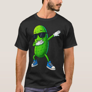 Dabbing Salzgurke Tanzende Gurke Lustige Salzgurke T-Shirt